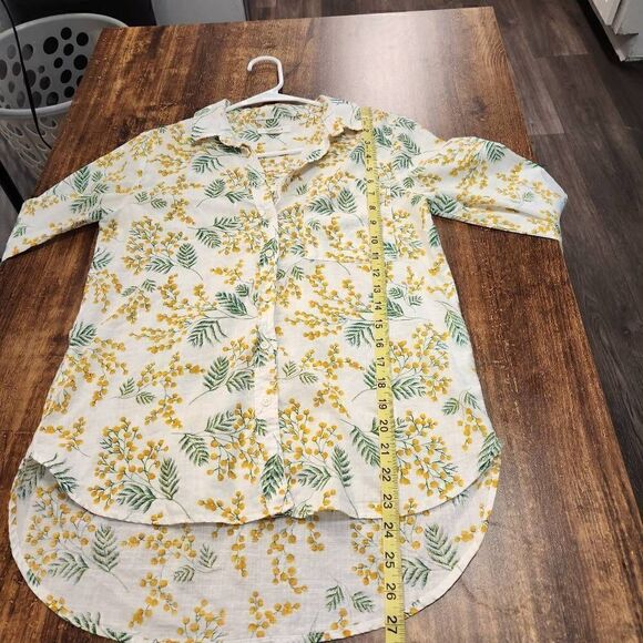 Springfield yellow flower blouse - Picture 5 of 6